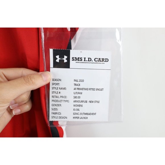 New Under Armour Womens S Sample Texas Tech University Track Singlet Jersey 2020 - Picture 5 of 8